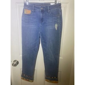 Chicos So Slimming Girlfriend Slim Leg Ankle Jeans Women decorate ankle size 4R